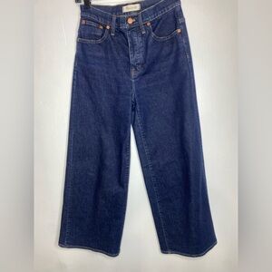 Madewell wide leg crop  Blue Denim Jeans